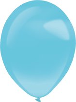 Amscan Ballonnen Parel 28 Cm Latex Lichtblauw 50 Stuks