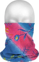 Multifunctionele morf sjaal gekleurde bloemen print voor volwassenen - Blauw/Roze/Groen - Gezichts bedekkers - Maskers voor mond - Windvangers