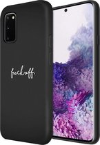 iMoshion Design voor de Samsung Galaxy S20 hoesje - Fuck Off - Zwart