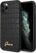 Guess Crocodile Hard Case - Apple iPhone 11 Pro Max (6.5") - Zwart