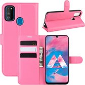 Coverup Book Case - Geschikt voor Samsung Galaxy M21 Hoesje - Roze
