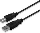 MOBILITY LAB USB 2.0-kabel - type A mannelijk / B mannelijk grijs - goud