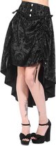 Banned High low rok -S- Black Long Gothic Zwart