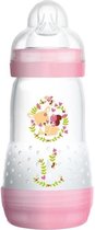 MAM Easy Start Anti-Colic Bottle - 260ml - 0 tot 6 maanden - Flow Speen 2 - Roze