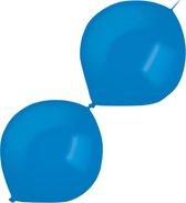 Amscan Slingerballonnen Kristalhelder 30 Cm Latex Blauw 50 Stuks