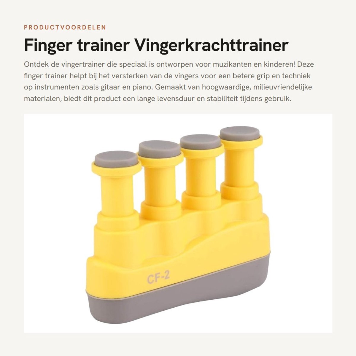 Dailygoods- Vingertrainer Eenvoudig te verstellen - Grip Trainer - Krachttraining - Uithoudingsvermogen - Flexibiliteit - Geschikt voor kinderen