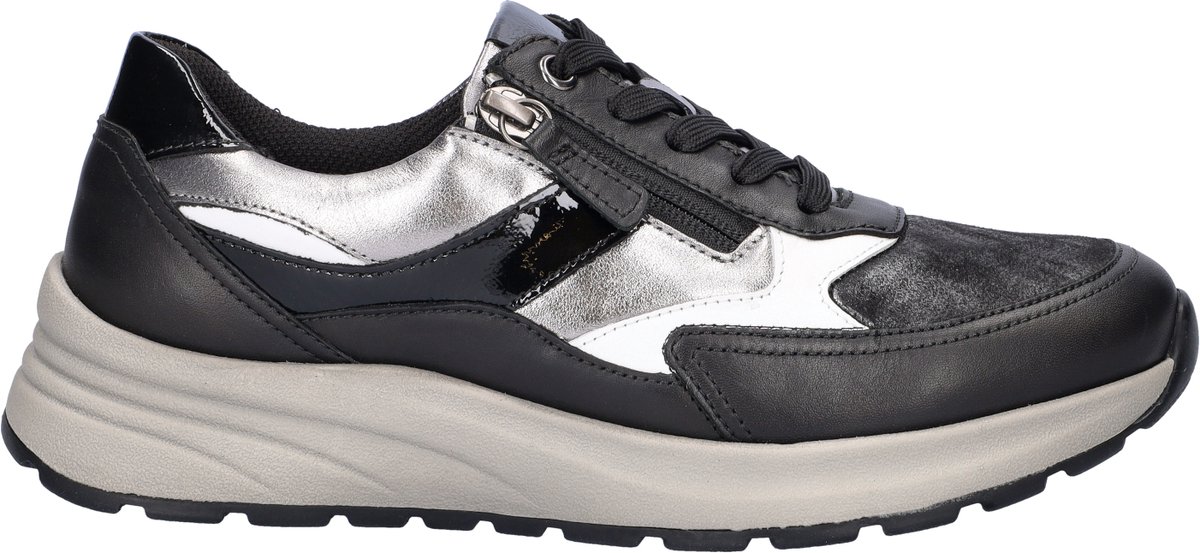 Gabor Comfort Optifit dames sneaker - Zwart multi