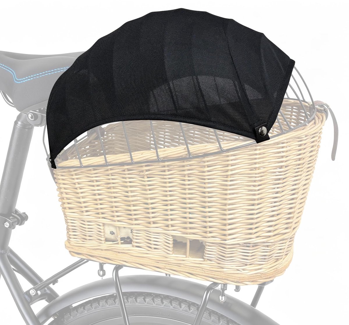 Dailygoods- Zonnezeil Ademend - Fietsmand/Hondenmand - Draagbaar - Zonwering - Schaduw - Comfortabel voor Huisdieren - Zonnescherm