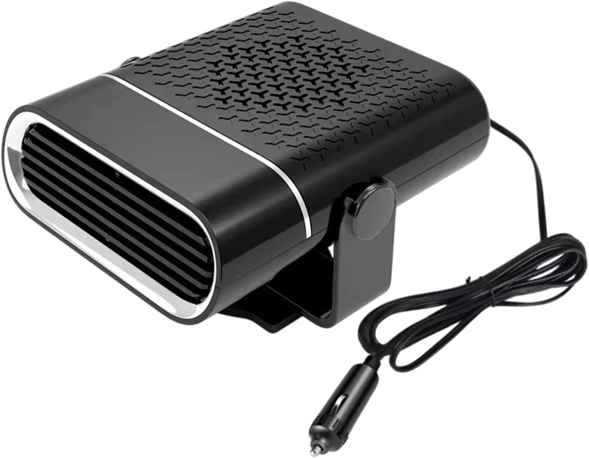 Auto Ontdooier - Verwarming Ventilator - Voorruit Ontdooien - Instelbare Windmodi - 10x14x10 cm - Zwart