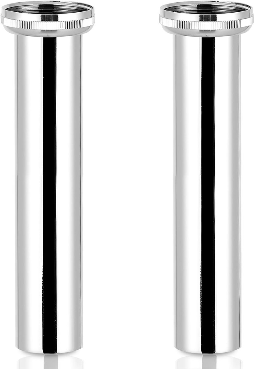 Roestvrijstalen Dompelbuis - Verlengbuis Sifon - Afvoer Repareren - Extra Dikke Wand - 300 mm - Zilver
