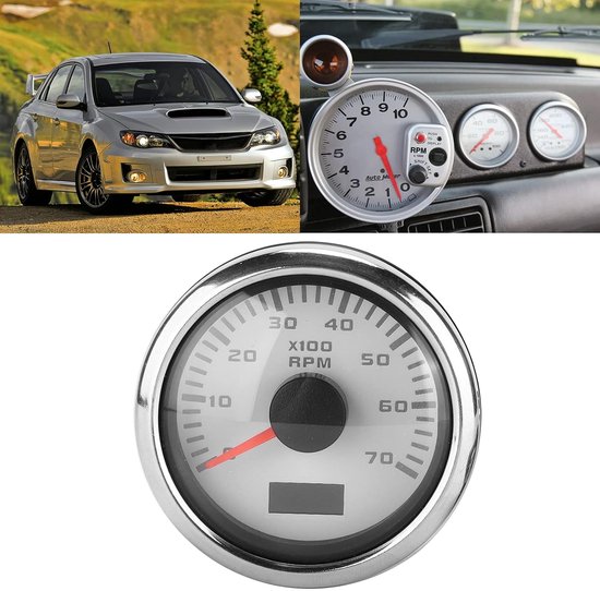 Snelheidsmeter - Toerenteller - Voertuig Meten - Waterdicht IP67 - 52 mm - Zwart — afbeelding 5