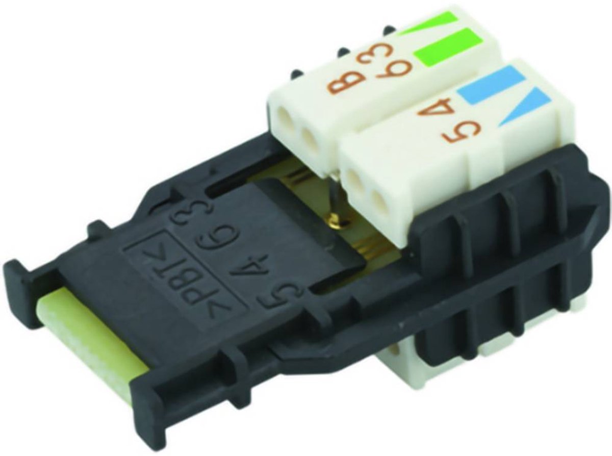 Telegärtner 100020635 MFP8 ADERMANAGER T568B VOOR AWG26/1-AWG24/1, AWG27/7-AWG24/7 100020635 Stekker Zilver 1 stuk(s)