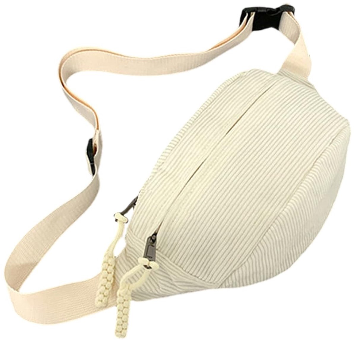 Dailygoods- Schoudertas dames - Effen corduroy - Verstelbare