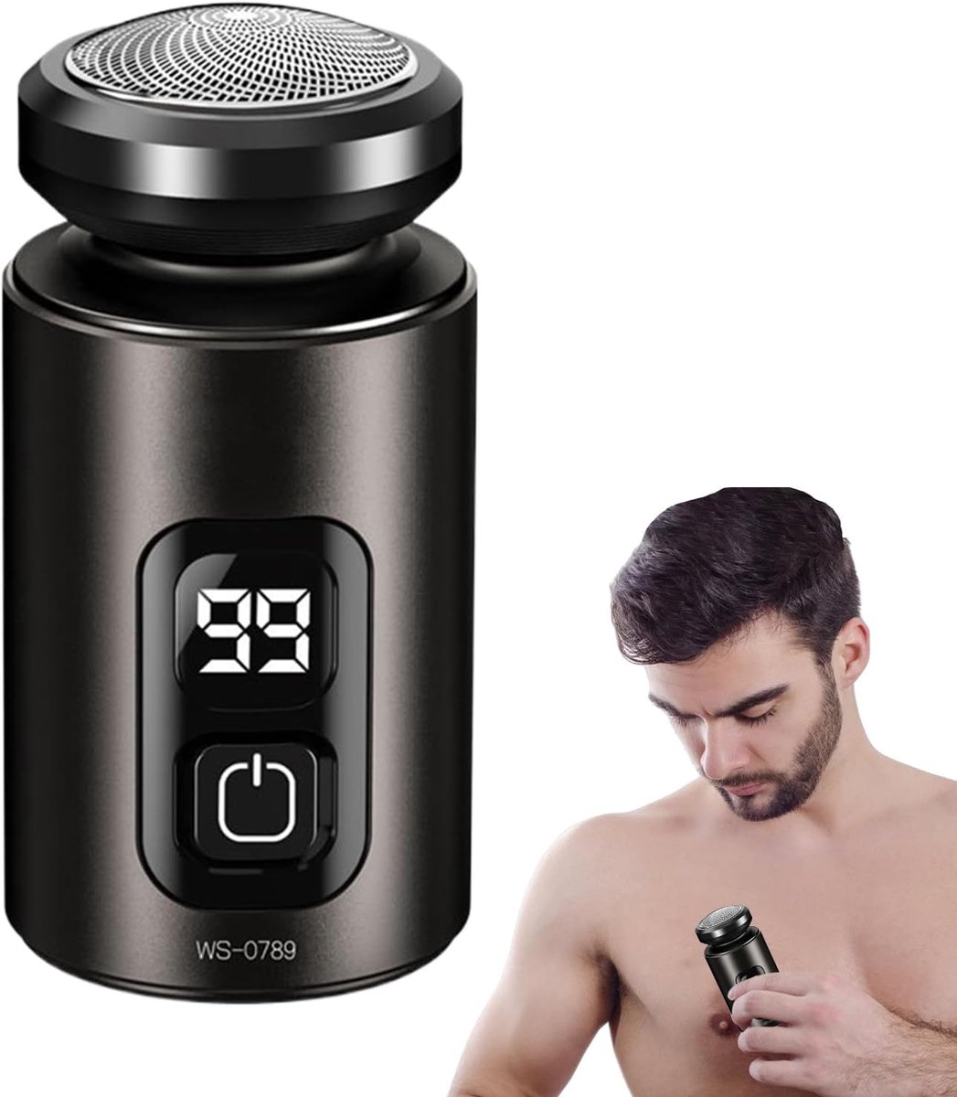 Elektrisch Scheerapparaat - Baardtrimmer Mannen - Dagelijkse Verzorging - Geoptimaliseerd Huidcontact - Compact en Licht - Zwart