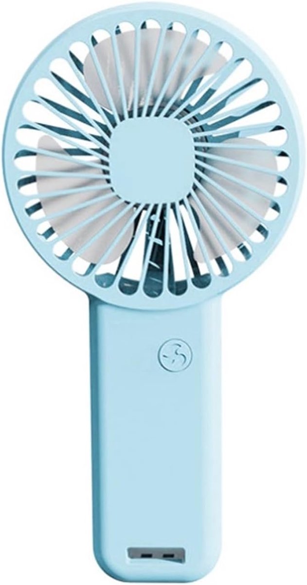 Draagbare USB Ventilator - Handventilator Mini Koeler - Zomerse Koelte - Stil Ontwerp - Compact Lichtgewicht - Blauw