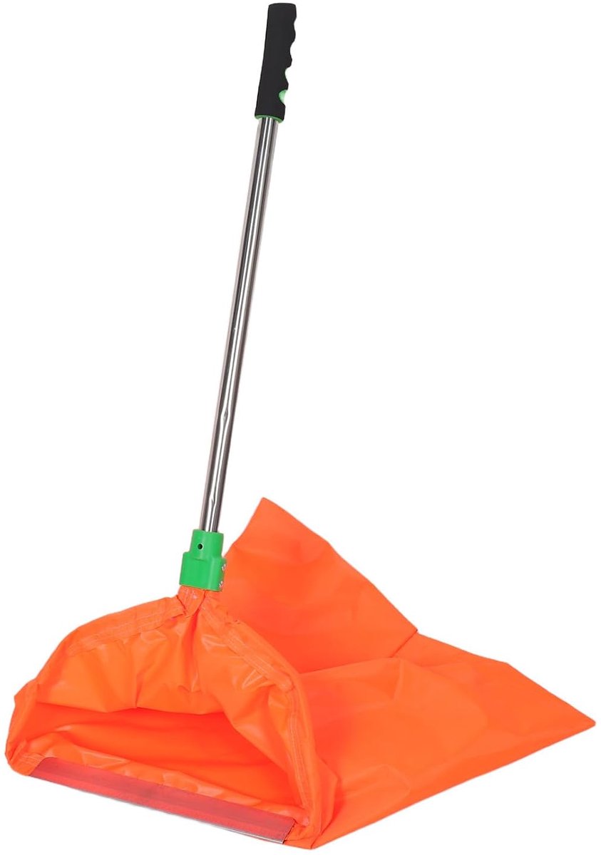 Winddichte Vuilniszak - Afvalopvangbak Bladverzamelaar - Buiten Schoonmaken - Robuuste Oxford Stof - 85 x 45 x 35 cm - Zwart