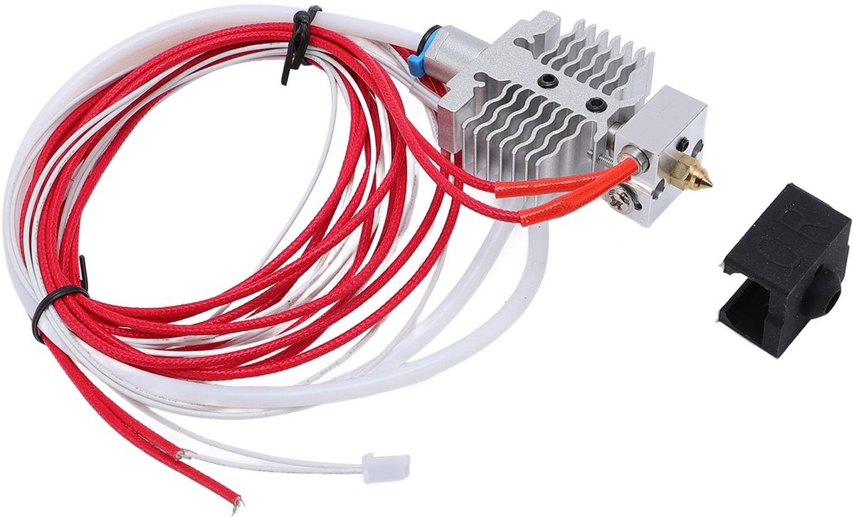 Dailygoods- Hotend Kit Vlamvertragende Siliconensok - 3D-printer Onderdelen - Verwarmingsblok - Thermistor - Eenvoudige Installatie - 1,5 Meter Kabel - 3D-printer Nozzle