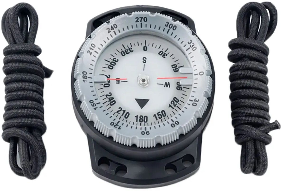 Best Divers Bungee Wrist Kompas Zwart
