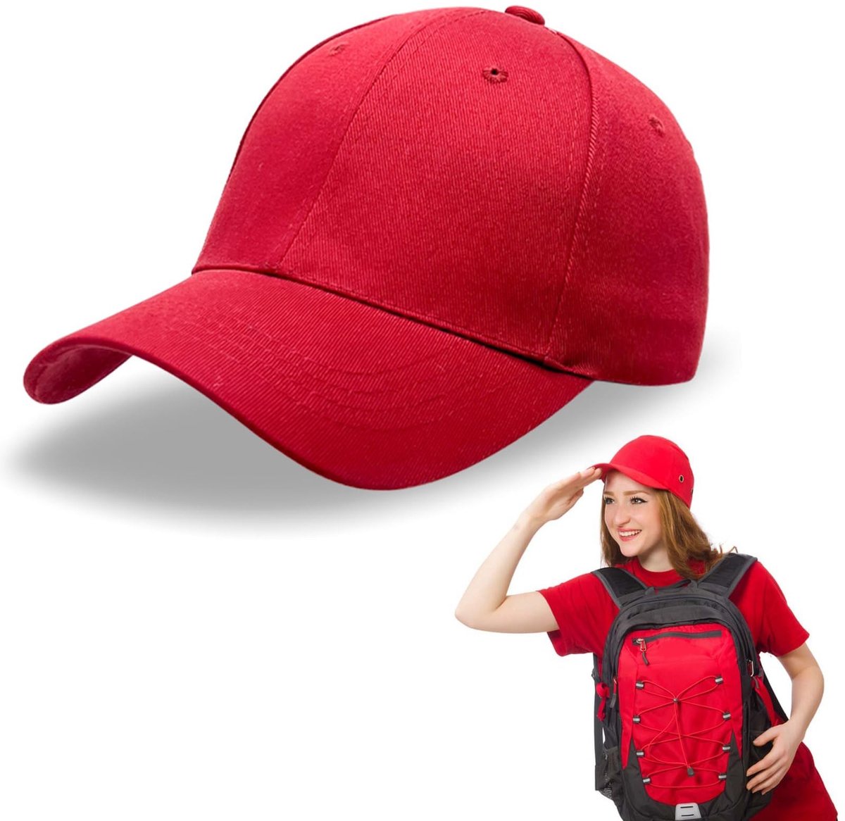 Dailygoods - Katoenen Honkbalpet - Uniseks Verstelbare Baseballpet voor Heren en Dames