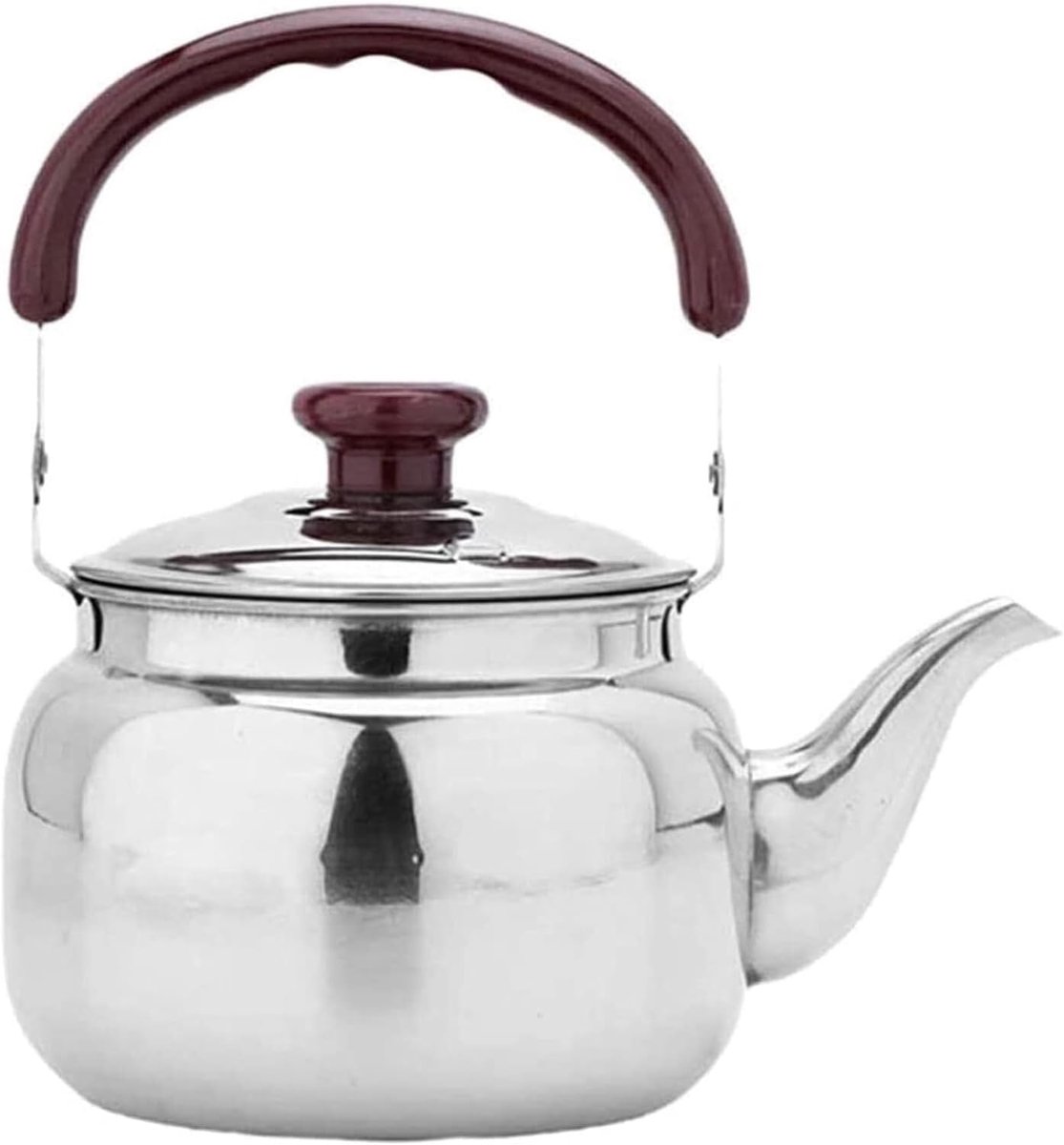 Waterkoker met Fluit - Theepot RVS - Snel Water Koken - Luid Fluit Signaal - 2 Liter - Zilver