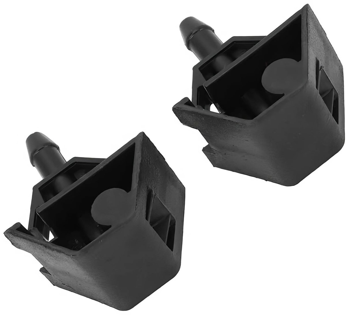 Dailygoods- Washer Jet Nozzle - 2x Windscherm Sproeier - Geschikt voor Ni-ssan Q-ashqai J10/JJ10 - Hoogwaardig Materiaal - Slijtvast en Duurzaam - Afmetingen 43x32x28 mm