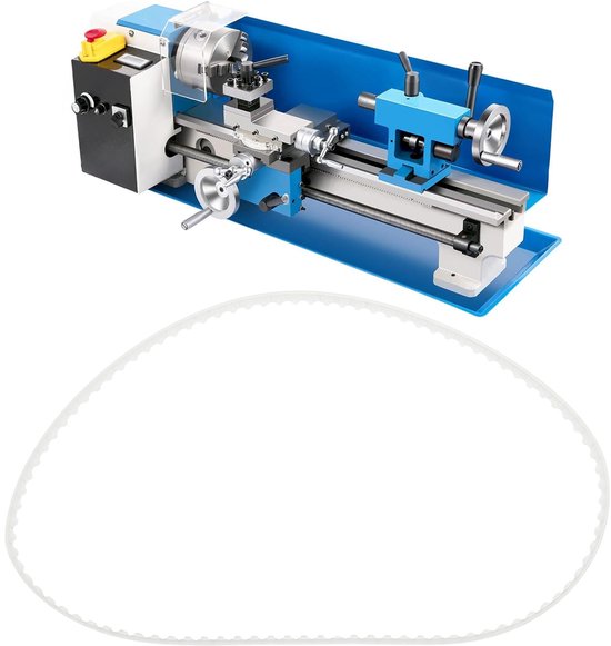 Dailygoods- Timing Belt 1.5M x 94 Tanden - Polyurethaan - 6mm Breedte - 2-Pack - Eenvoudig te Vervangen - Geschikt voor 8x14 Mini Draaimachines - Lathesnaar van Dailygoods — afbeelding 2
