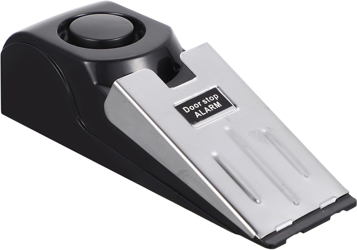 Draagbare Deurstopper - Deurblok Deuralarm - Extra Beveiliging - Met Alarmfunctie - 14X4.7X4CM - Diverse Kleur