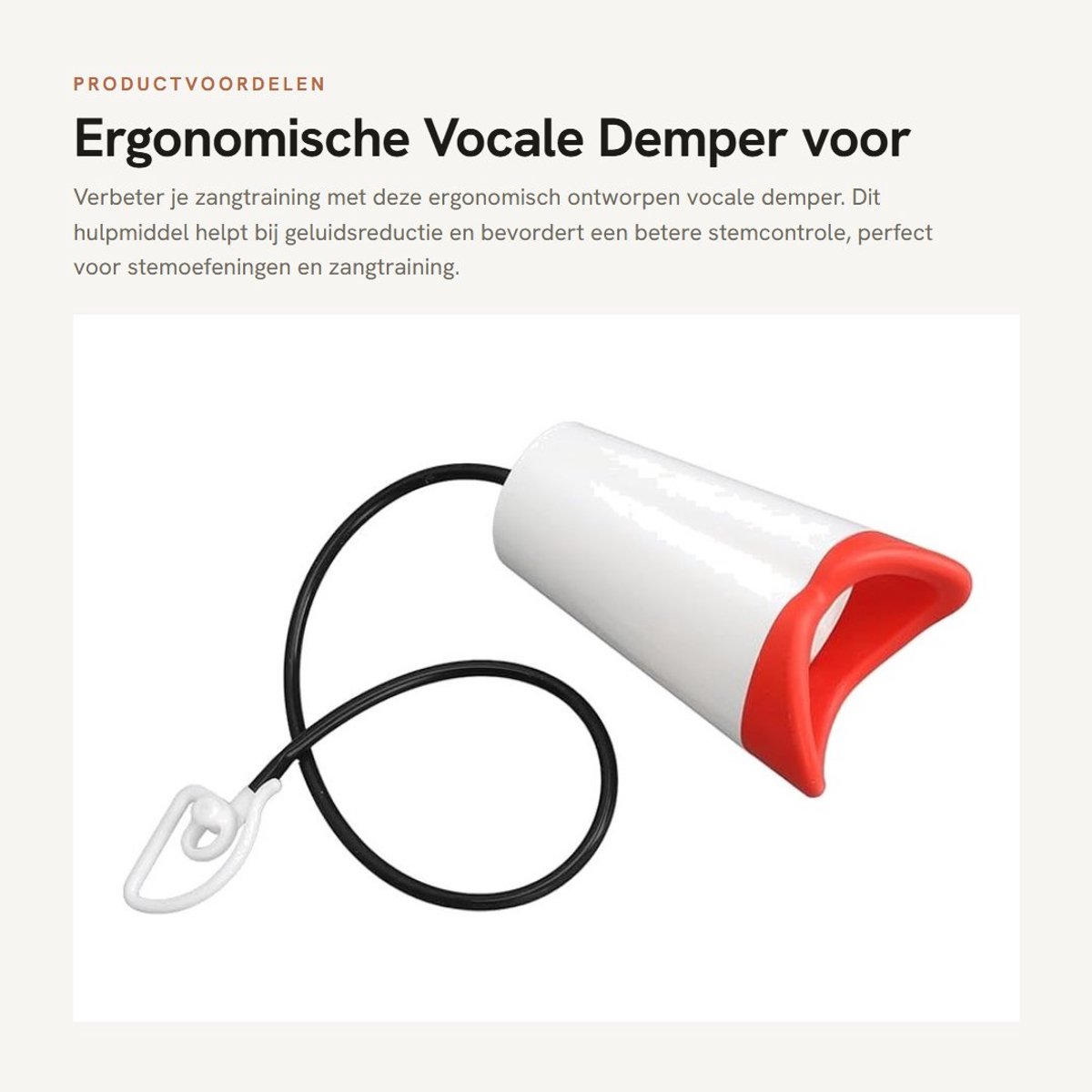 Dailygoods- Vocale Demper Ergonomisch Ontwerp - Geluidsreductie - Spraakbesturing - Waterdicht - Comfortabel - Gemakkelijk Schoon te Maken - Geluidsdemper