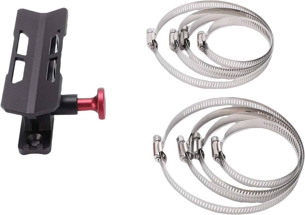 Brandblusser Bevestiging - Rolbeugel Houder - Veiligheid Voertuig - Verstelbare Klemmen - 40-120 mm - Zwart