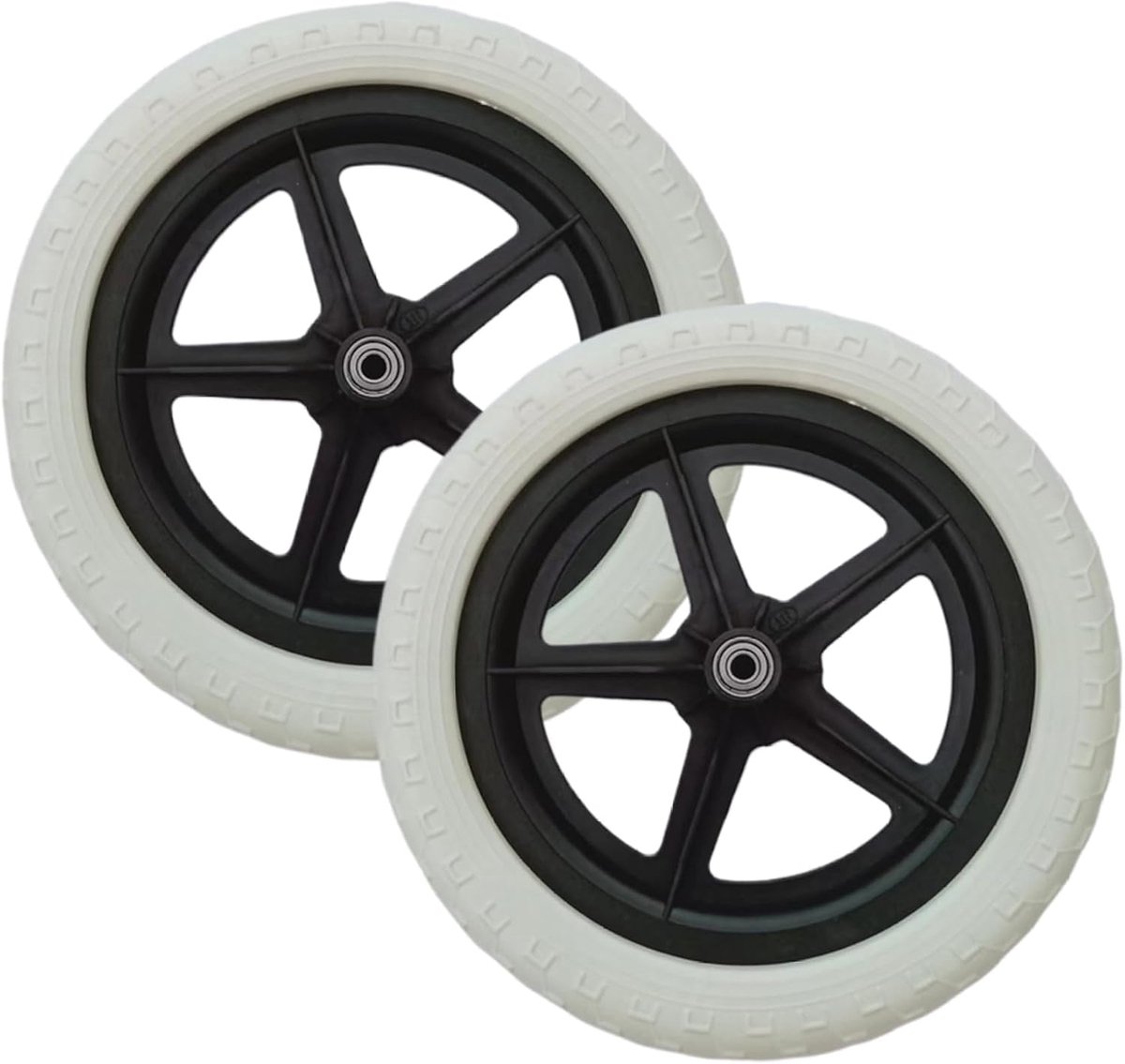 Fietswielen Kinderen Balanswielen Loopfiets Fietsen Leren Lichtgewicht Nylon 12 inch Wit