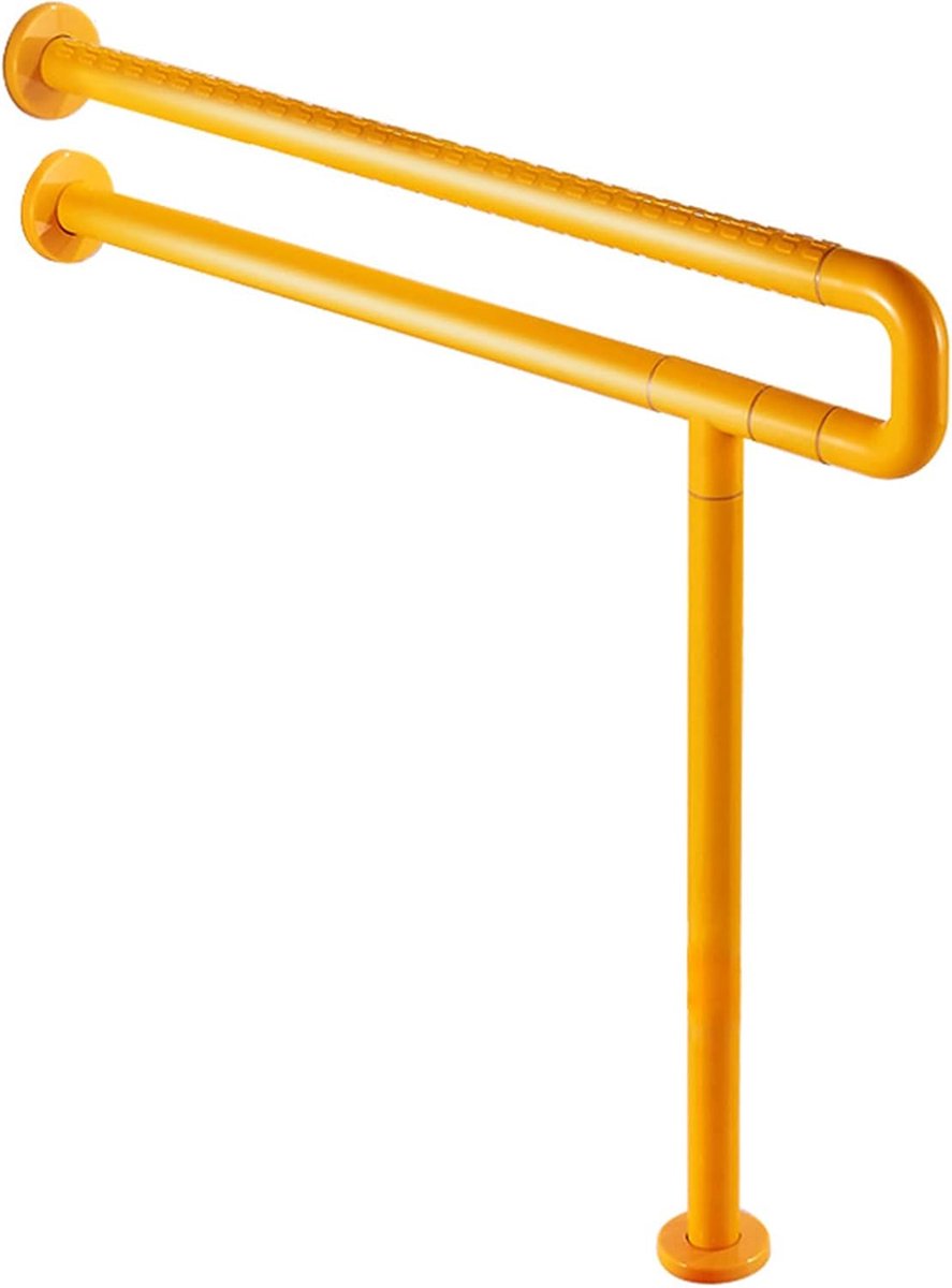 Toiletbeugel - Veiligheidshandgreep Badkamer - Veiligheid Ondersteuning - Antislip Armleuningen - 75 cm - Geel