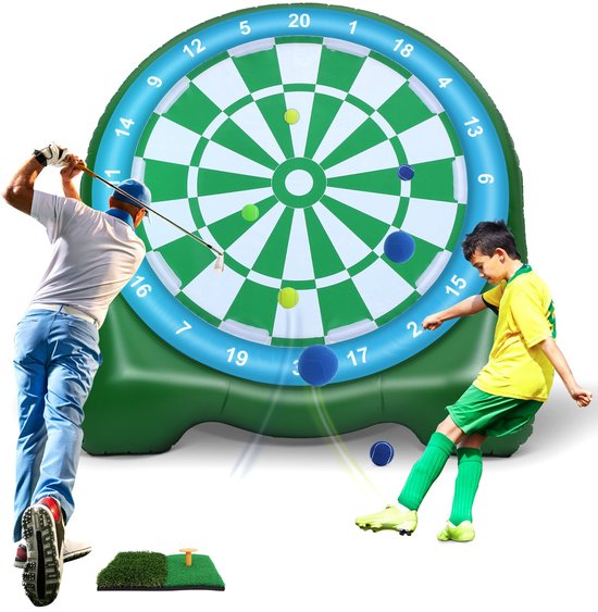 Golf Trainingsmat - 152 x 122 cm - Antislip Kunstgras - Inclusief Ballen en Tees - Voor Indoor en Outdoor Training van GOLF — afbeelding 2