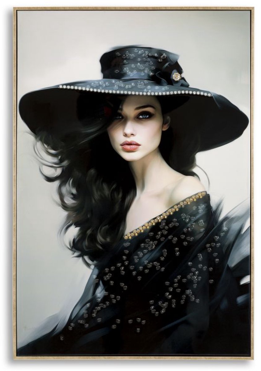 Schilderij On Canvas Lacquered Dori With Frame -a 62×4×92 cm