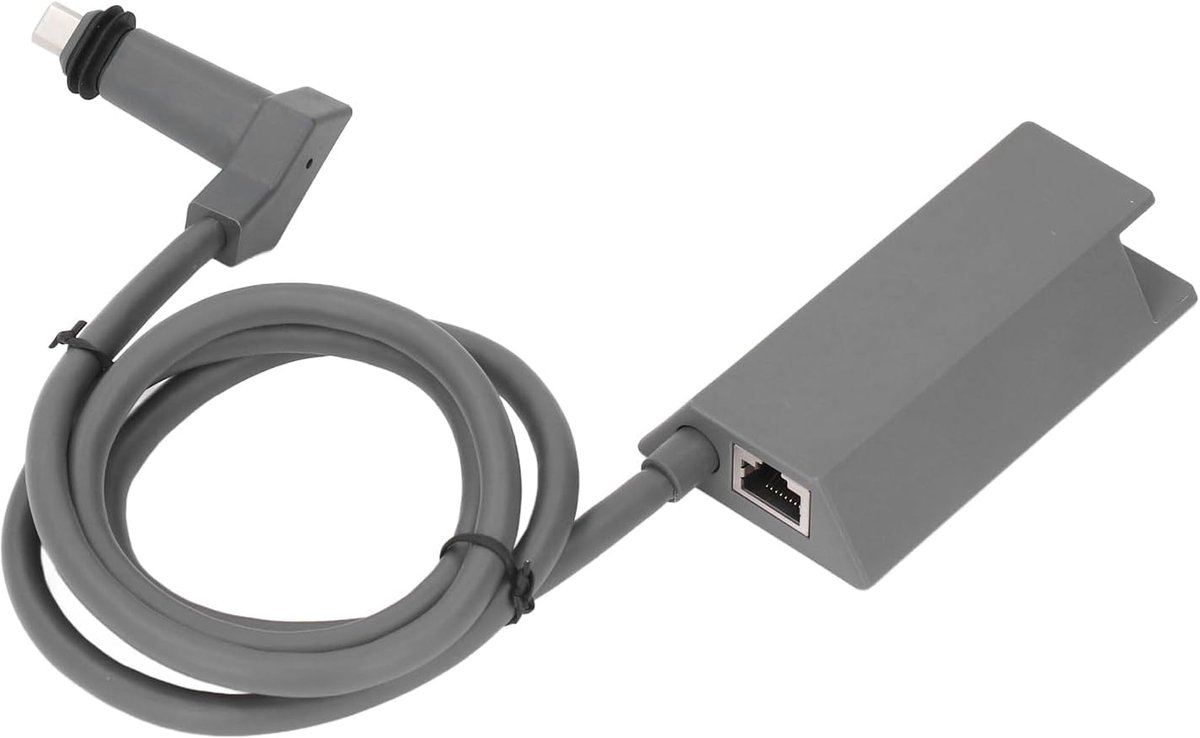 Ethernet Adapter - Netwerkadapter Satelliet - Internetverbinding Stabiliseren - Plug and Play Installatie - 145 gram - Zwart