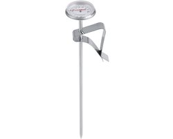 Dailygoods- Melkthermometer Roestvrij Staal - Digitale Keukenthermometer - Temperatuurbereik -10~110 ℃ - Met Clip - Voor Koffie en Jam