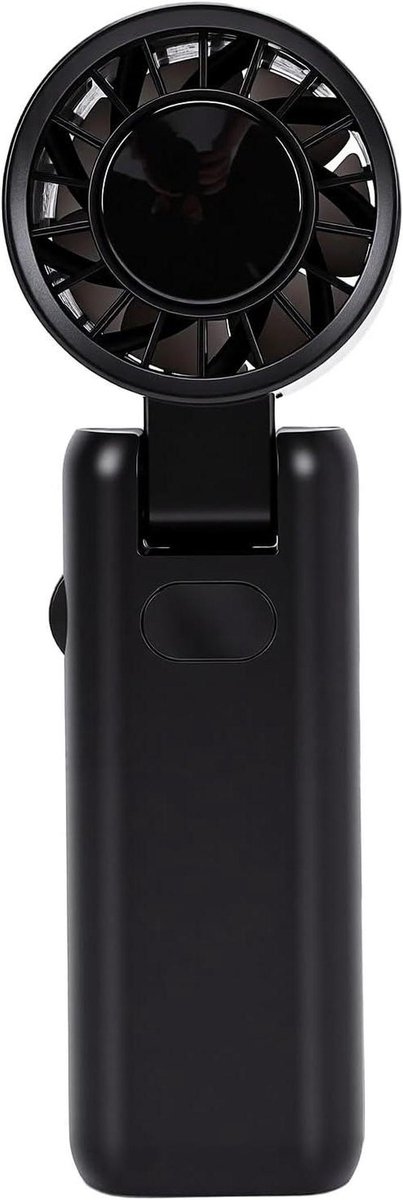 Oplaadbare Handventilator - Draagbare Ventilator - Buitenreizen - 100 Snelheden - 18x6x6 cm - Zwart