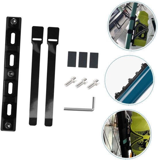 Fiets Bidonhouder Adapter - Fleshouder Extender - Extra Flessen Meenemen - Universele Compatibiliteit - 15x2x1 CM - Zwart — afbeelding 5