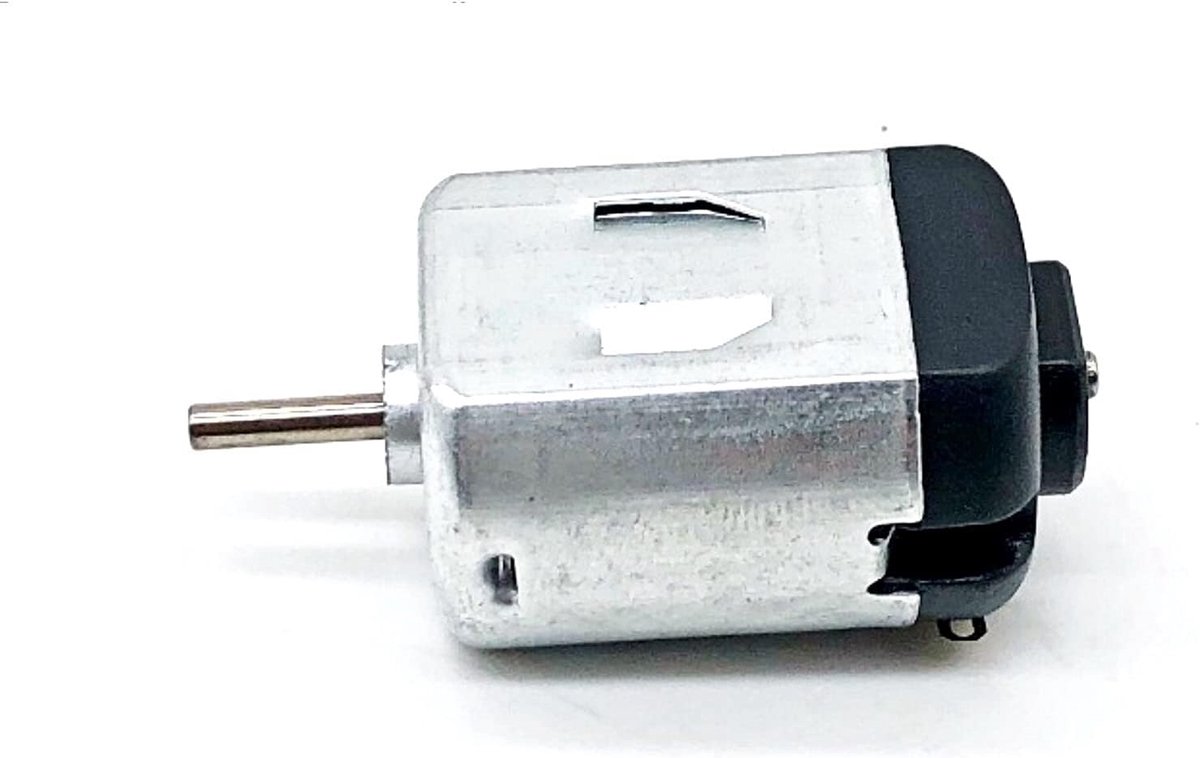 Micro DC-motor - Miniatuurmotor Hobby - Doe-het-zelf Projecten - Hoog Koppel - 3.8 x 2 cm - Zilver