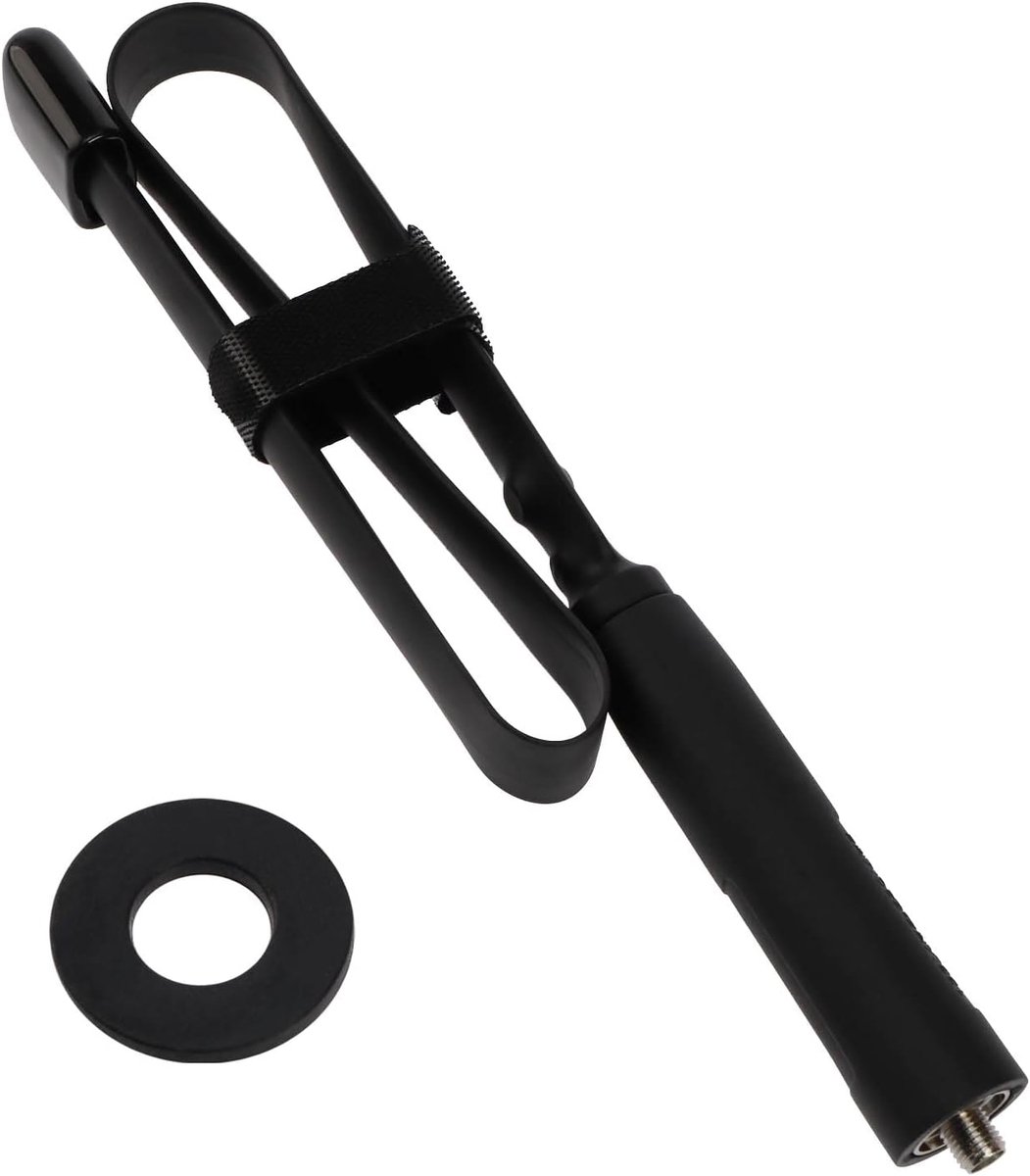 VHF UHF Antenne - Inklapbare radio antenne - Communicatie verbeteren - Breed frequentiebereik - 47cm - Zwart