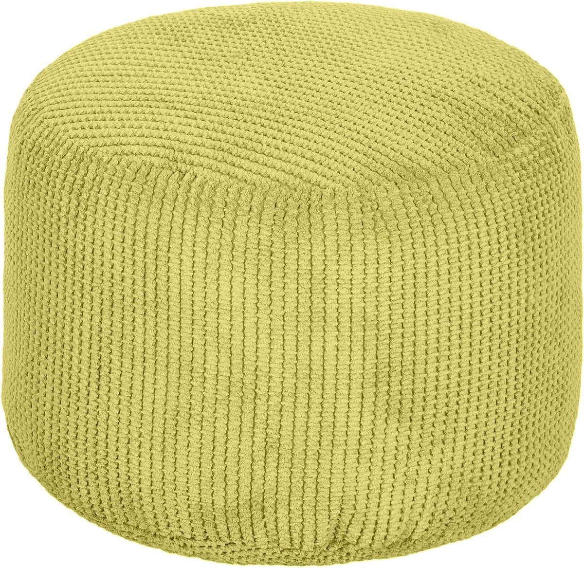 Voetenbank Zitzak - Poef Kruk - Ontspannen Zitten - Ergonomisch Ontworpen - 44x30 cm - Lime