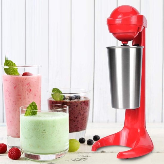 Milkshake Maker - Drankjes Mixer - Snelle Drankjes Maken - Krachtige Koperen Motor - 500 ml - Rood — afbeelding 2