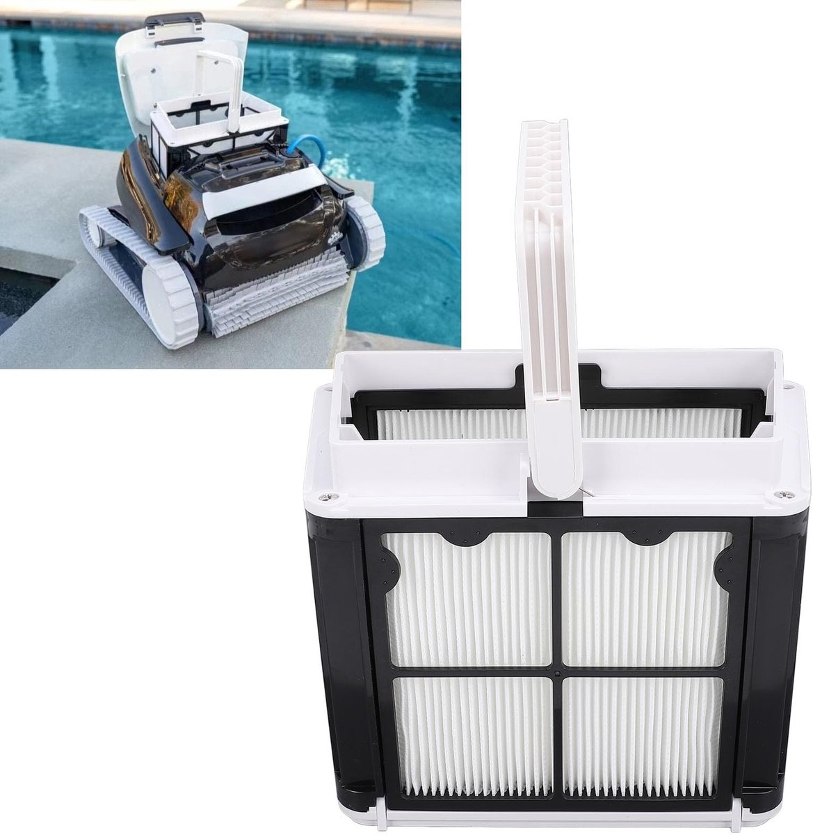 Dailygoods- Filtermand Superieure Filtratie - Zwembadreiniger - Vervanging - Fijne Filtermand - Efficiënt - Eenvoudig Opruimen - Zwembadfilter