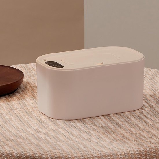 Luierdoekje Warmer - Verwarmde Doekjes Houder - Baby Comfort - Constante Temperatuur - 21.5 cm - Wit — afbeelding 5