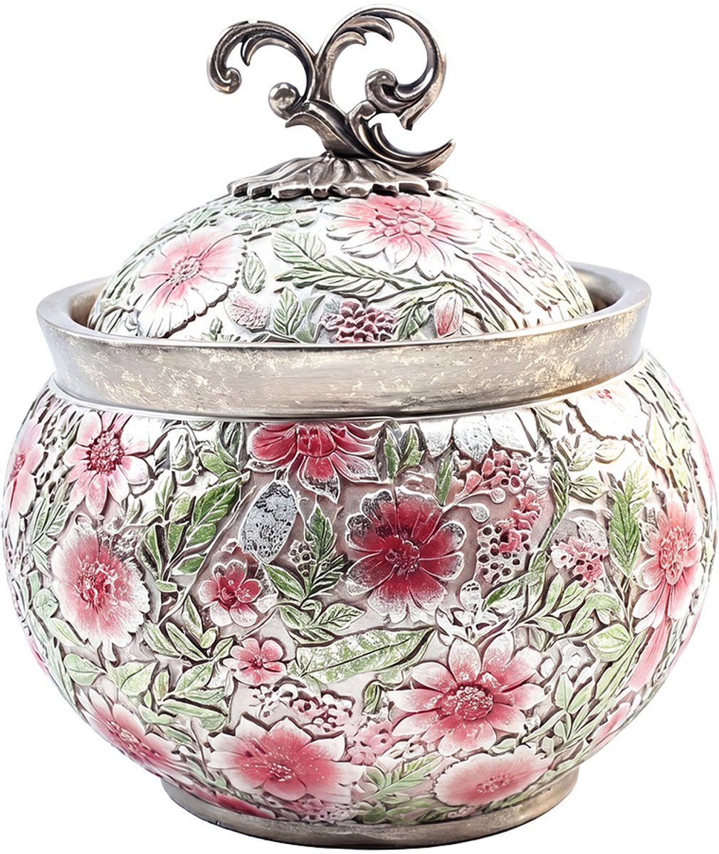 Clayre & Eef Voorraadpot Roze Kunststof