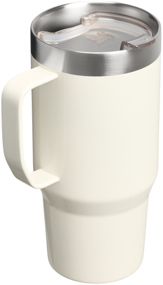 Merkloos Thermosbeker met Handvat - 0.71L - Crème – foto 4