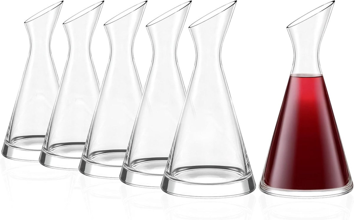 Glazen Karaf - Drank Dispenser - Dranken Serveren - Mondgeblazen Kristal - 350 ml - Helder
