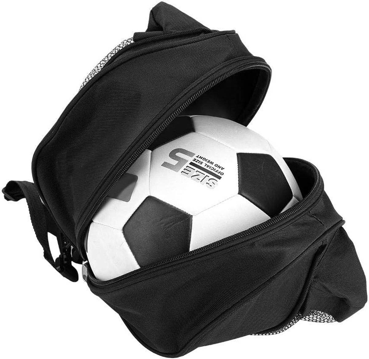 Baltas - Sporttas - Sporten Organiseren - Met Zijvakken - 180 g - Zwart