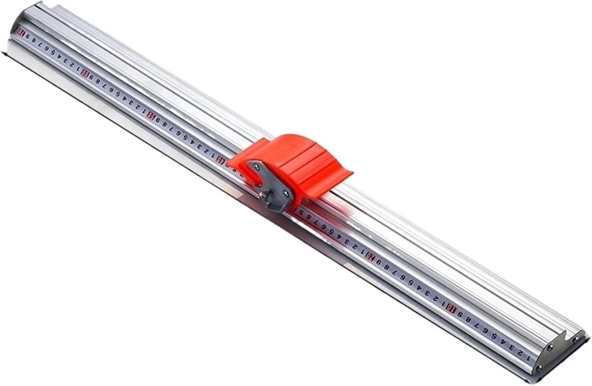 Gereedschapsset Snijder - Papiersnijder Liniaal - Precisie Snijwerk - Dubbele Schaalliniaal - 70cm - Aluminium