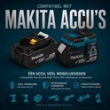 Makita accu's 18V LXT compatibel met Makr-Tools 18V machines.