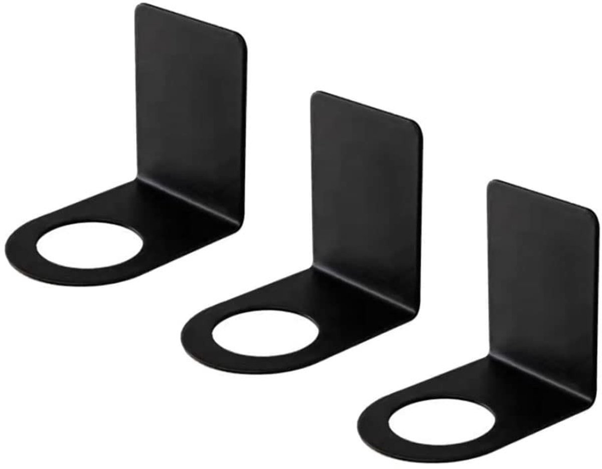 Dailygoods- Dispenserhouder roestvrij staal - Zeepdispenser - Shampoo houder - Wandhouder - Zelfklevend - Inhoud 3 flessen